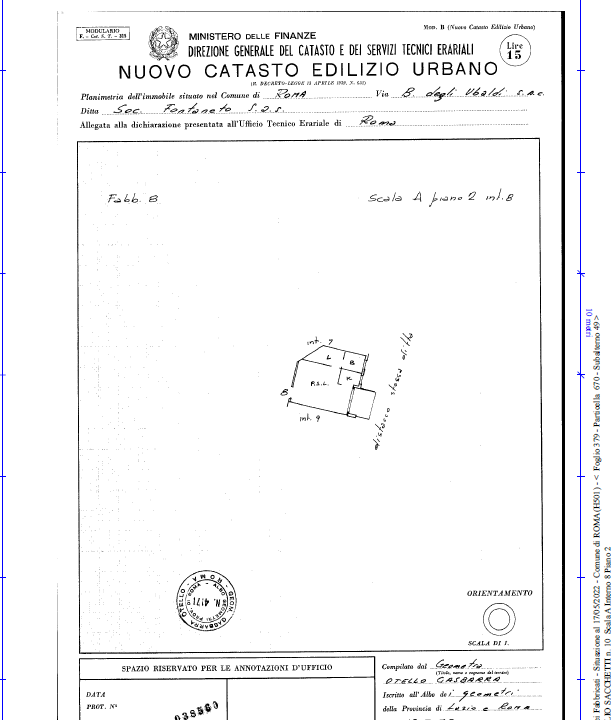 Planimetria catastale
